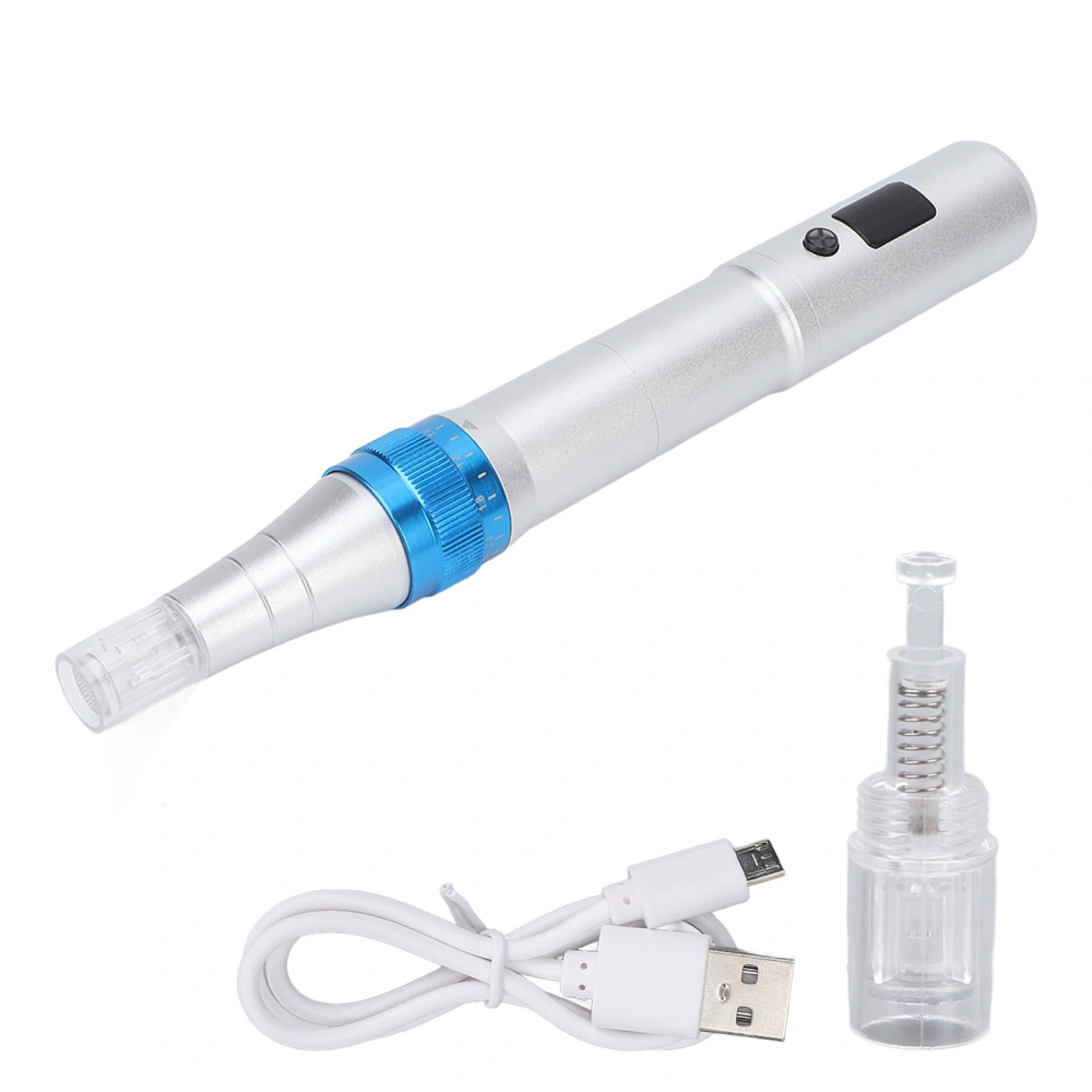 Micro Needle Pen Promote Absorption 5 Speed Gears Cordless Microneedling Pen for Beauty Skin