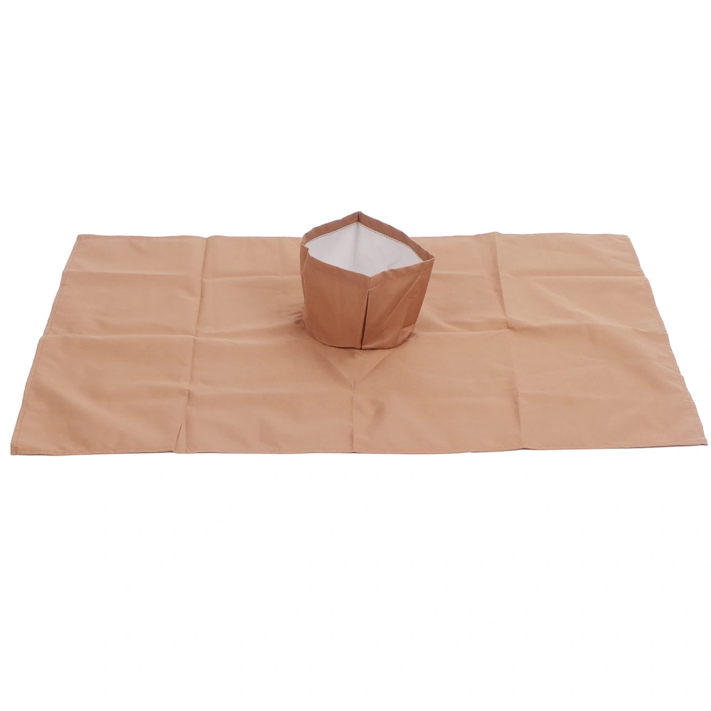 Massage Table Sheet Pure Cotton Simple Washable Professional Beauty Bed Face Sheet for Beauty Salon Light Tan 50x80cm/19.7x31.5in