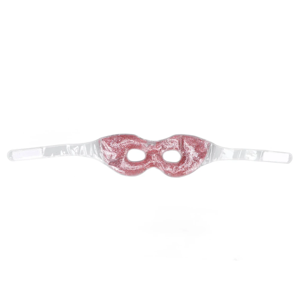 Gel Eye Mask Automatic Cooling Hot Cold Use Red PVC 3D Cutting Reusable Eye Ice Pack for Puffiness Stress Relief