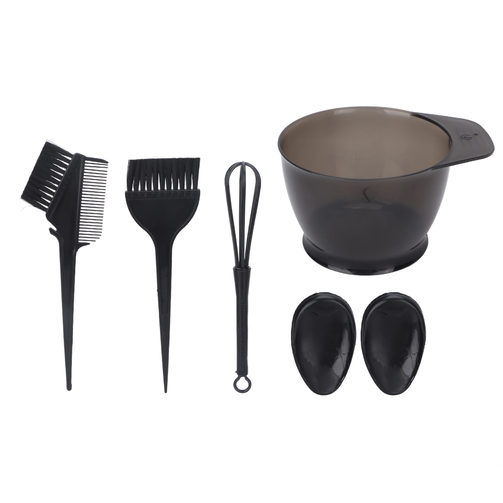 6pcs Hair Dye Coloring Kit Professional Home Salon Hair Tinting Bowl Dye Brush Ear Cover Mixing Tool