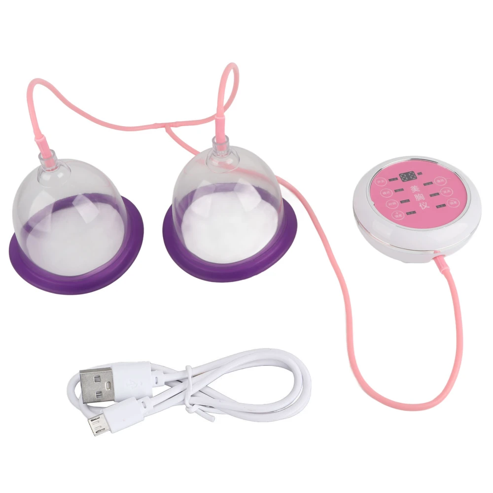 Electric Breast Massage Machine Vacuum Negative Pressure Cup Chest Massage Care Device