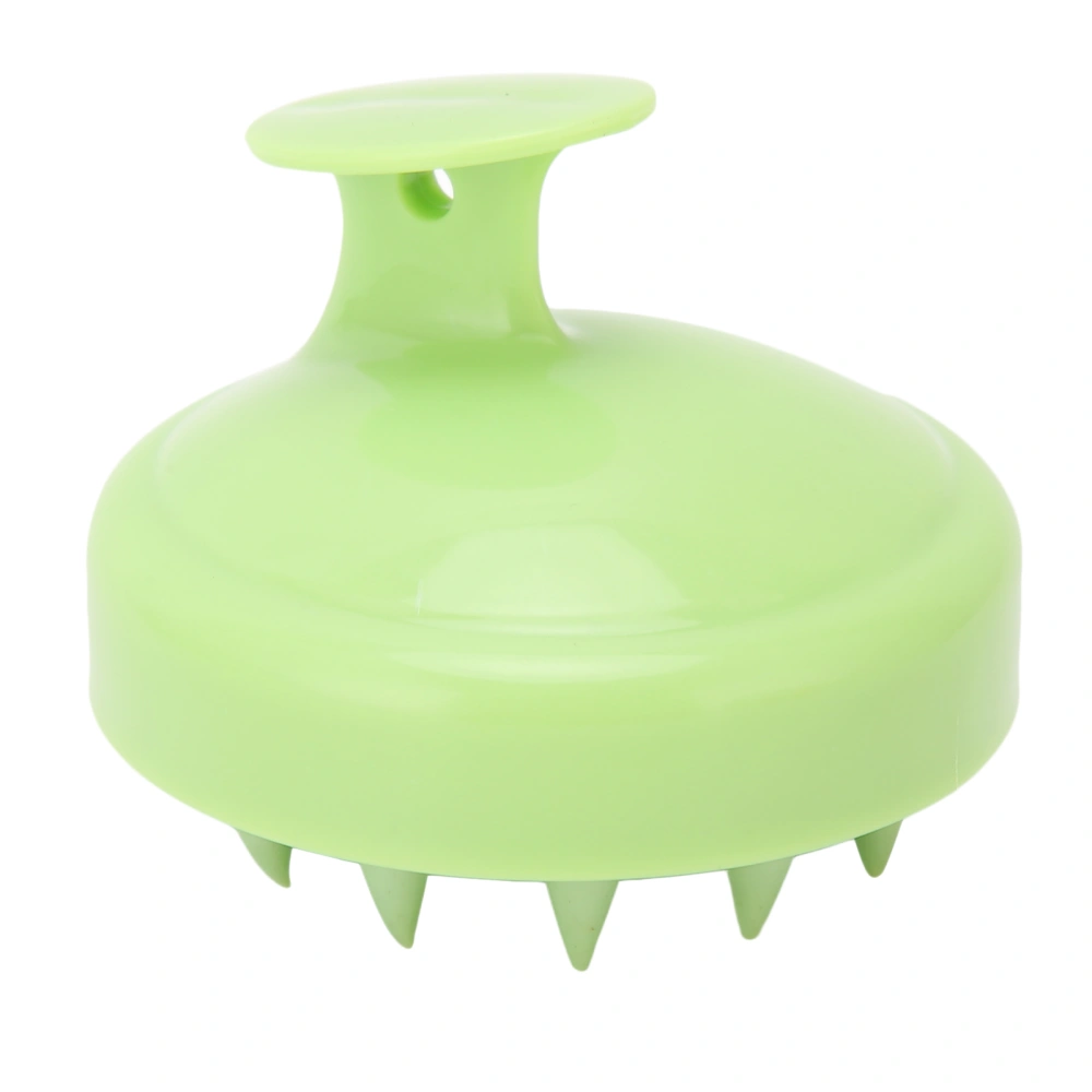 Hair Scalp Massager Brush Silicone Hair Care Exfoliator Hair Shampoo Brush for All Hair Types Green