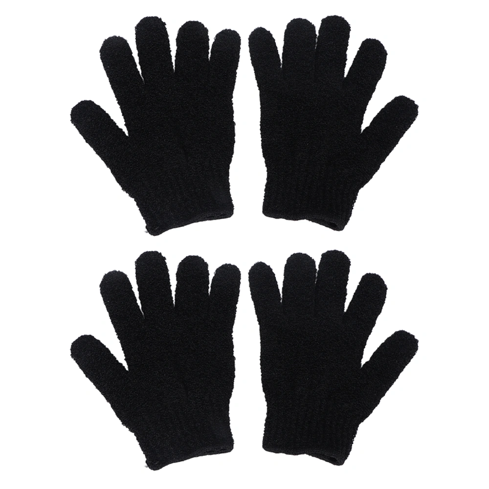 4PCS Hair Color Gloves Reusable Hair Dye Gloves Protection Oil Proof Profession Hair Bleach Gloves for Barbershop Black