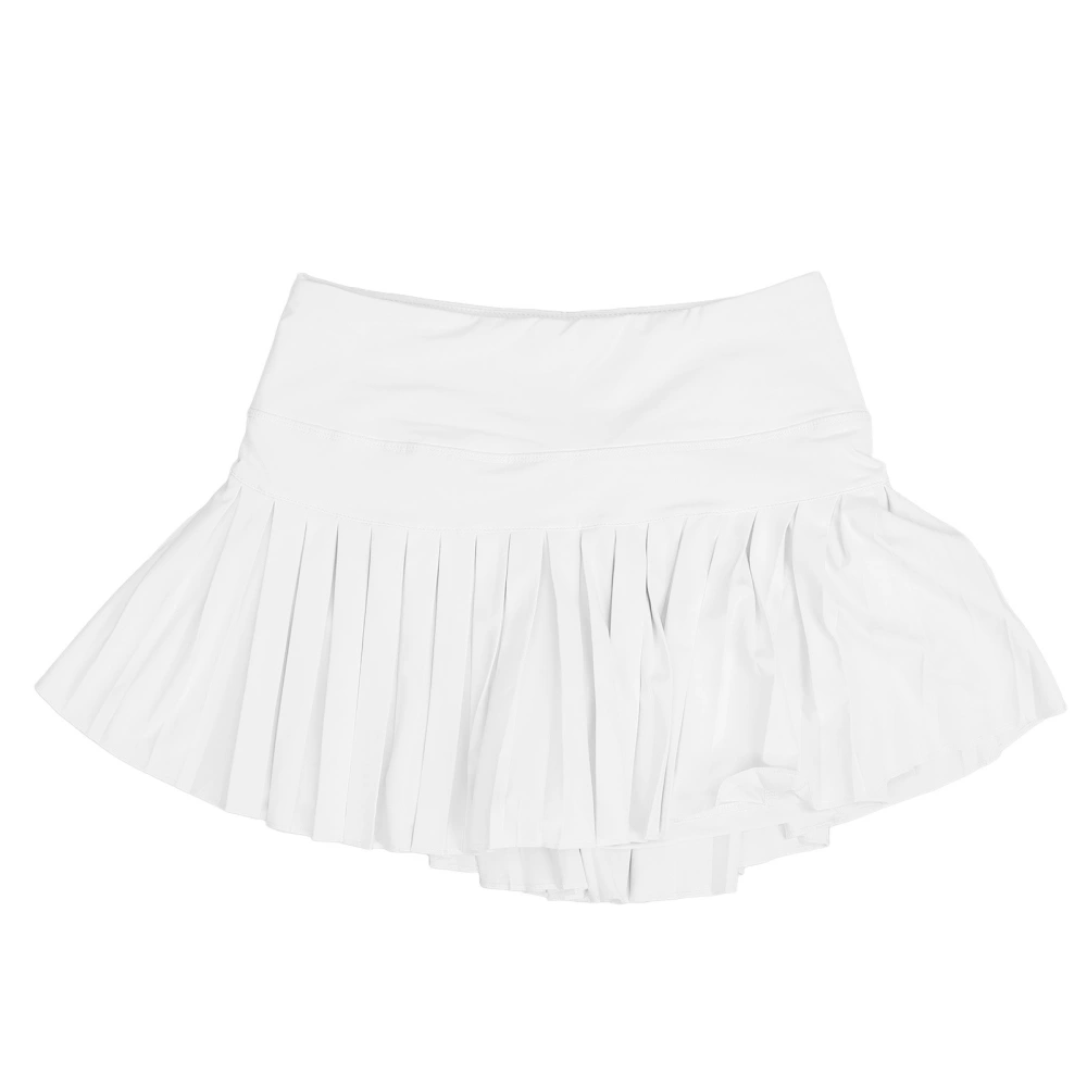 Summer Pleated Skirt Soft Breathable White Tennis Shorts Skirt with Pockets for Girl Women Fitness XXL