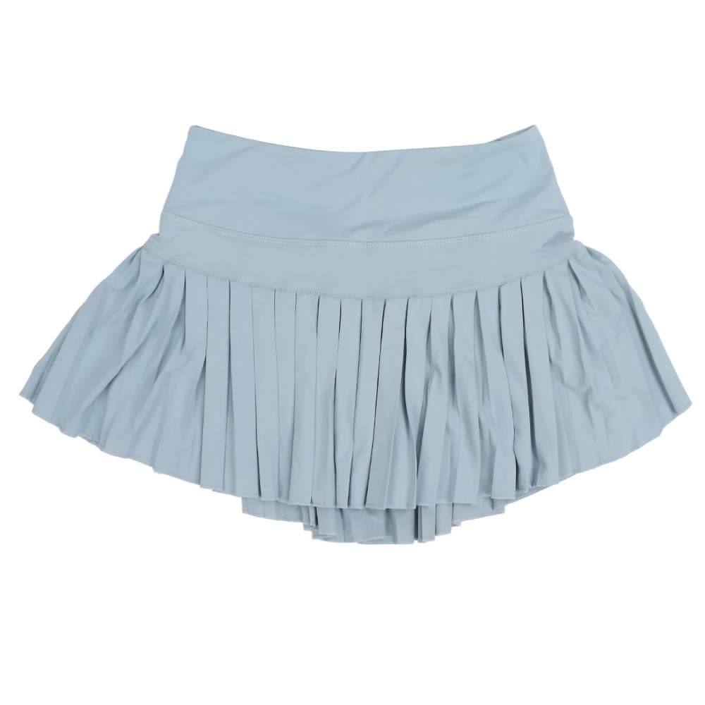 Pleated Skirt Breathable Stretchy Fashionable Sports Shorts Skirt with Pockets for Girls Women M