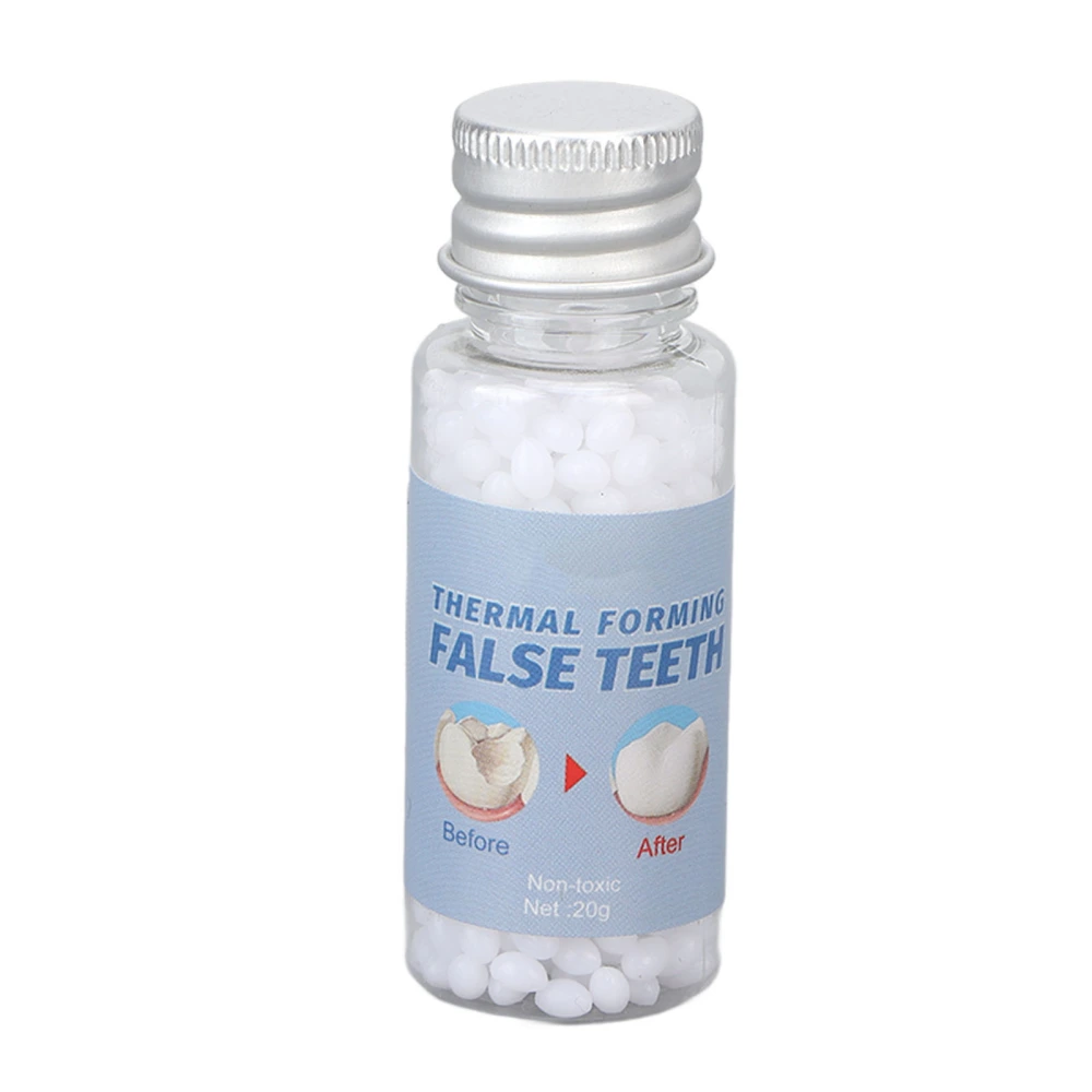 Temporary Teeth Repair Beads Dental Thermal Filling Beads for Broken Missing Tooth White 20g