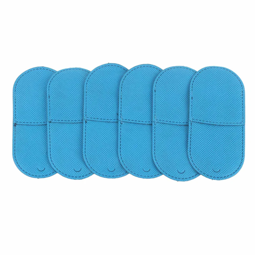 6pcs Amblyopia Eye Pack Right and Left Eye Patch for Glasses for Adults Kids After Surgery Blue L: 10x5cm / 3.9x2.0in