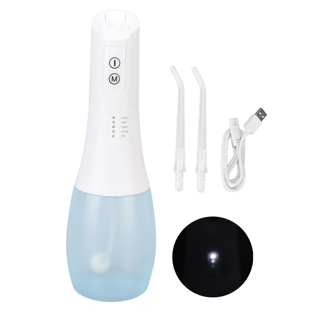 Electric Oral Irrigator IPX7 Waterproof USB Charging Cordless Dental Water Flosser for Home Travel