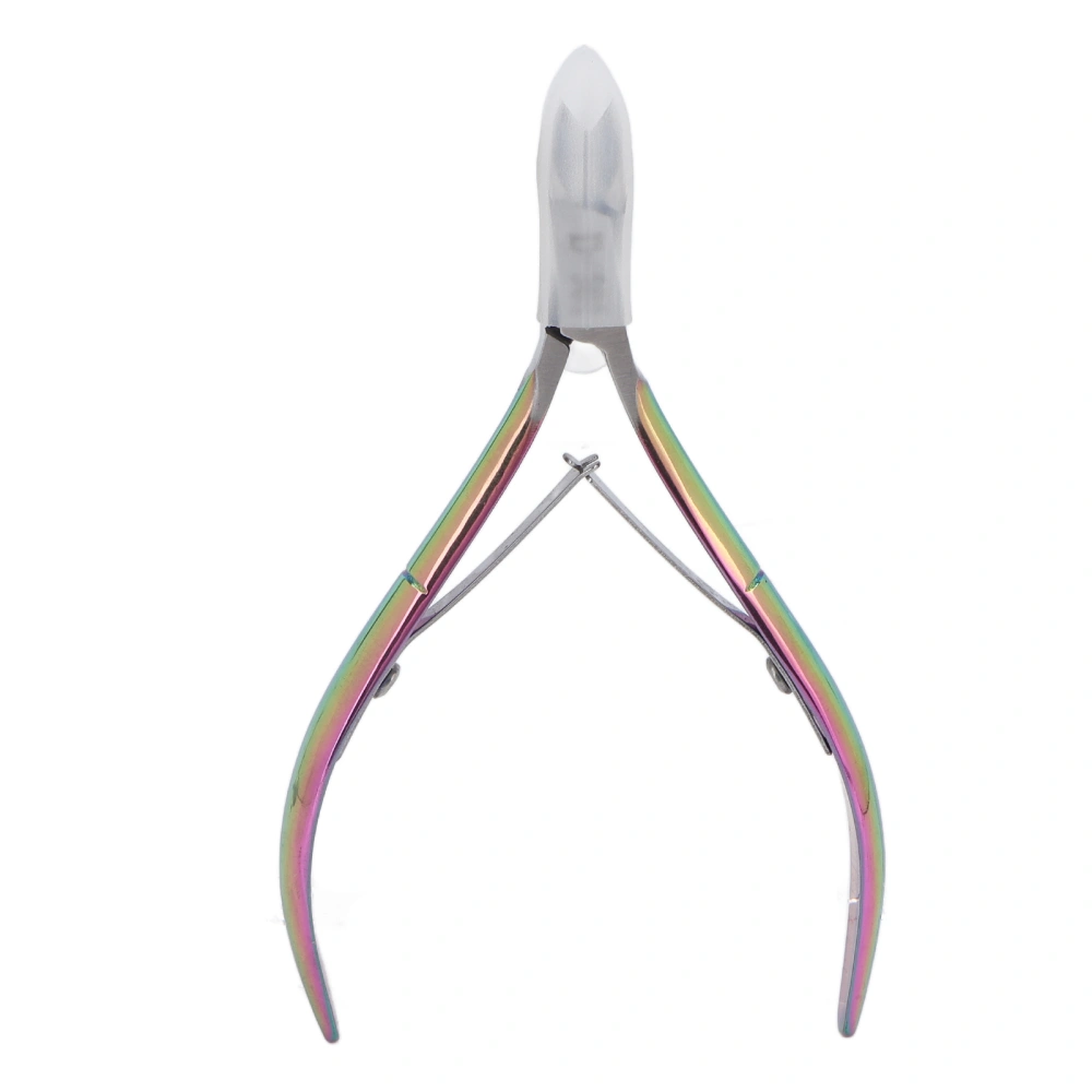 Nail Cuticle Nipper Professional Cuticle Cutter Clipper Manicure Tool for Fingernails Titanium Color