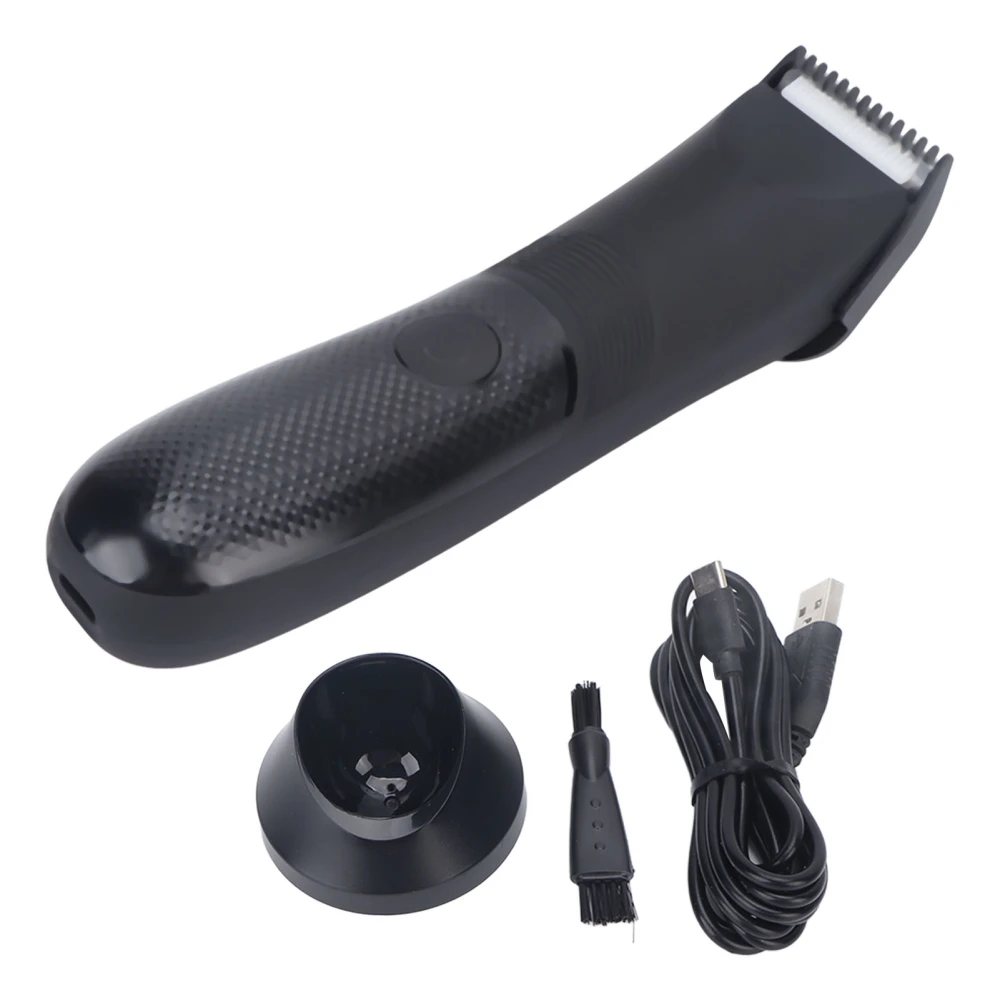 Men Body Hair Clipper Incisive Blade Waterproof USB Rechargeable Electric Hair Shaver for Groin Armpit Chest