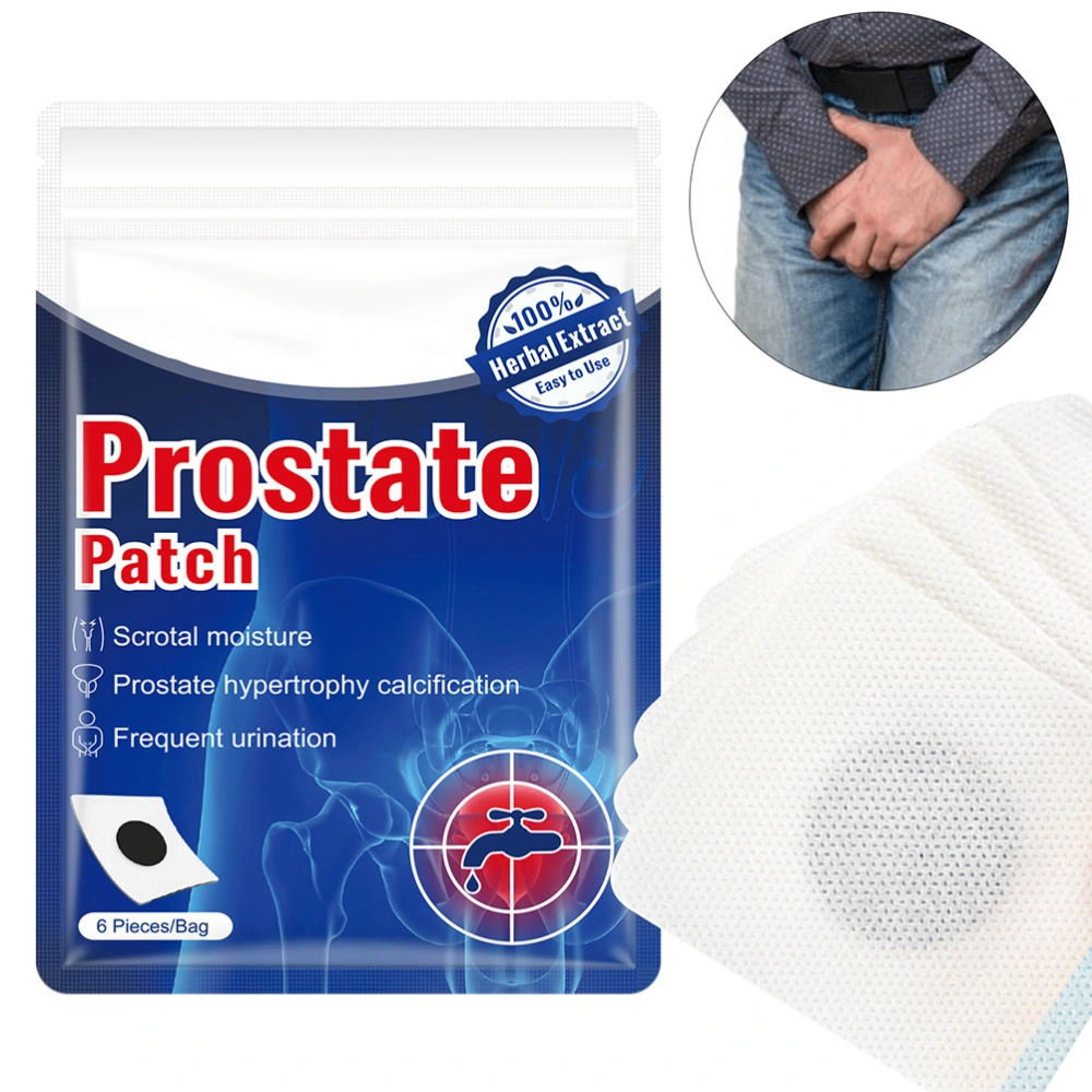 6 Pcs Prostatitis Prostate Patches for Man Prostatic Navel Plaster Health Care Strengthen Kidney Patch