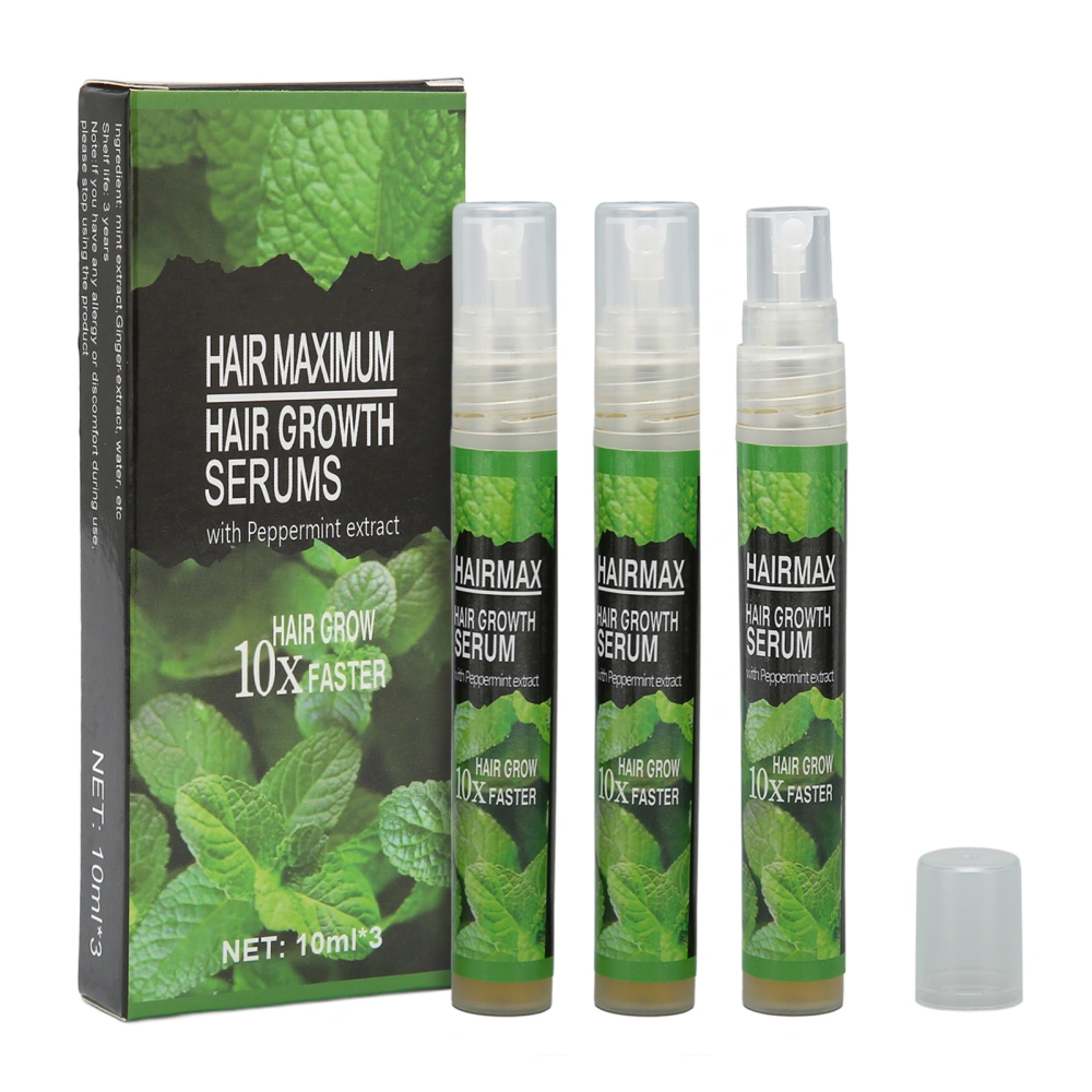 3pcs 10ml Hair Growth Serum Hair Loss Treatment Moisturizing Nourishing Repair Hair Growth Spray