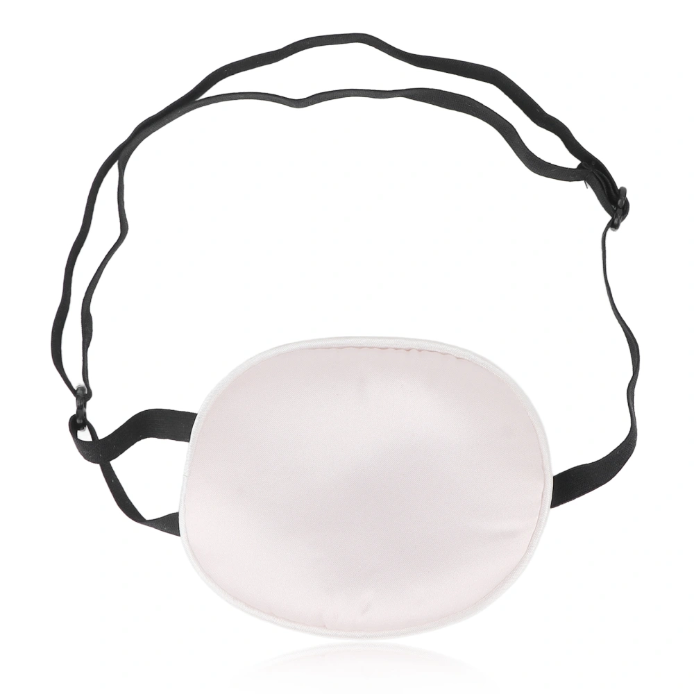 Amblyopia Eye Patch Silk Cotton Elastic Strap Full Cover Light Blocking Strabismus Eye Pad for AdultsPink