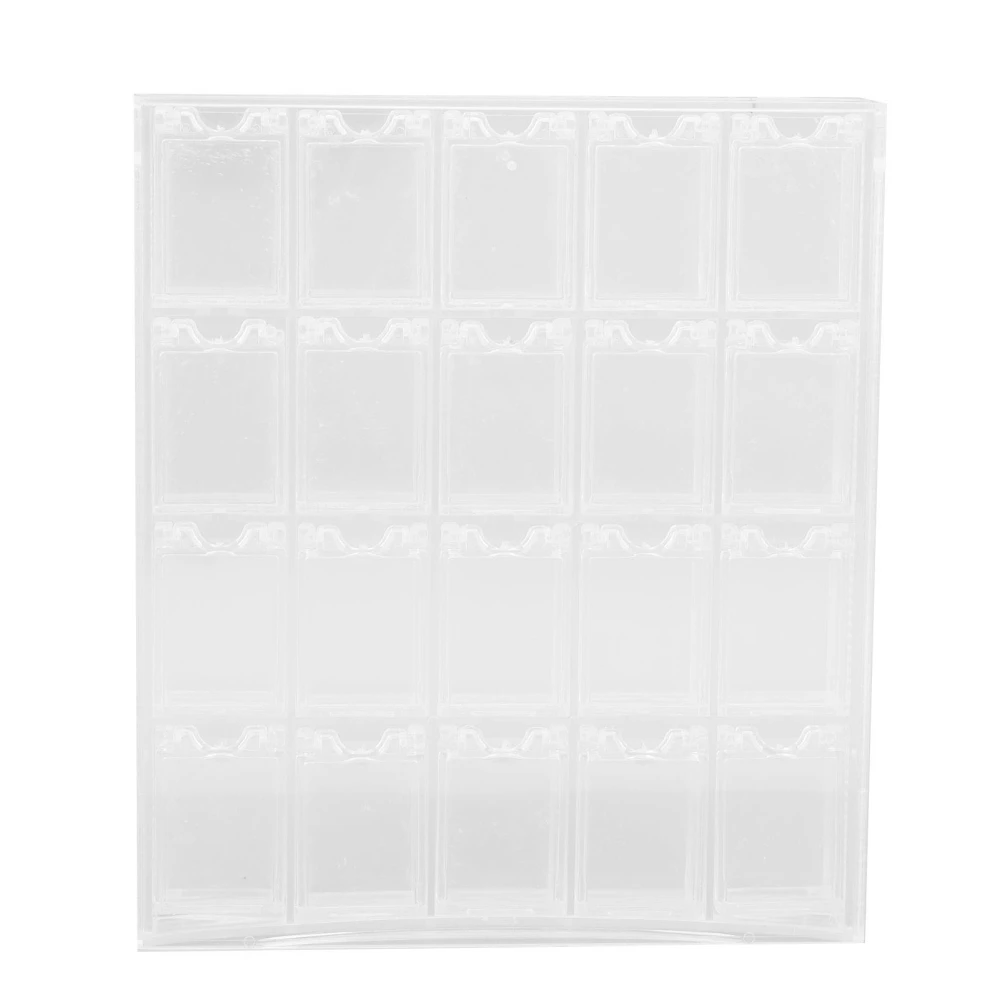 20 Grids Nail Storage Box Detachable Transparent Multifunctional Jewelry Grid Organizer