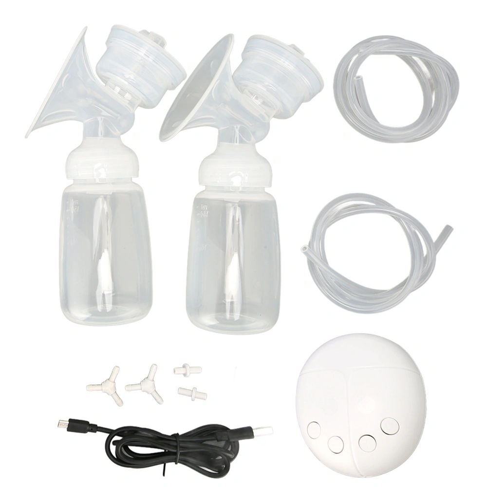 Electric Breast Pump Comfortable Strong Suction High Temperature Resistance Double Postpartum Breast Feeding Pump