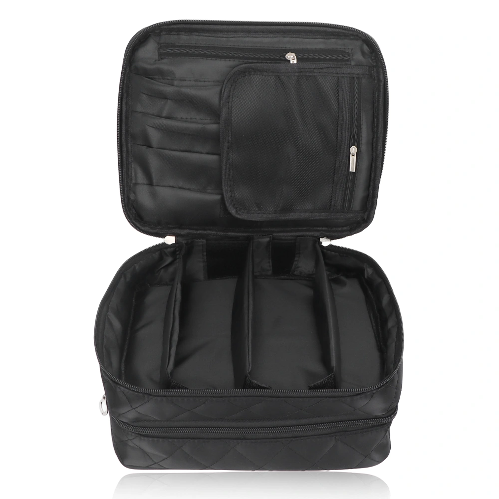 Travel Cosmetic Case Storage Bag Double Layer Waterproof Large Capacity Make Up Toiletry Bags