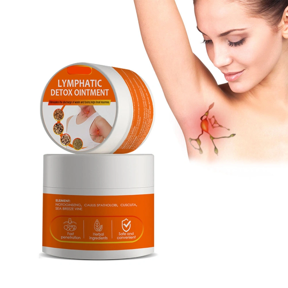 Lymph Nodes Herbal Detox Cream Armpit Lymph Care Ointment Neck Anti Swelling Lymphatic Drainage Cream