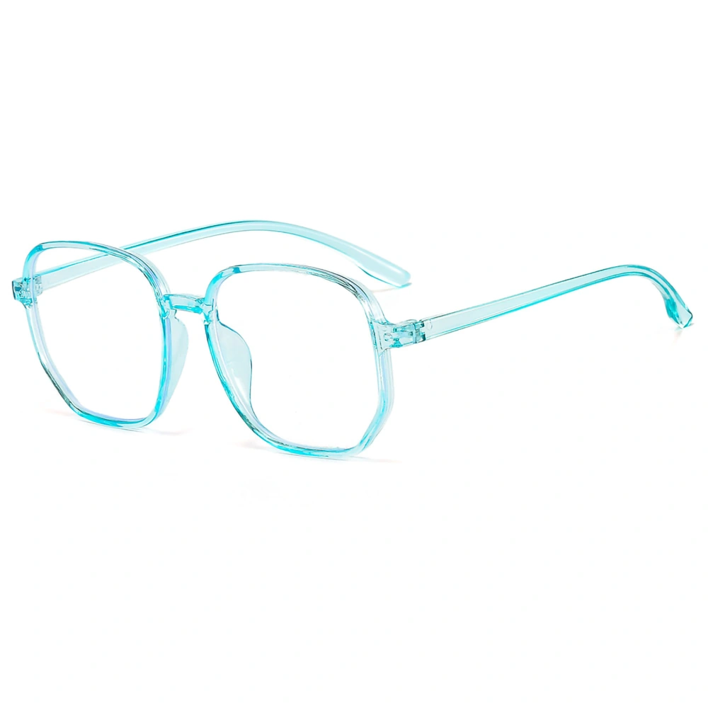 Eyeglass Blue Light Blocking Trend Polygon Lightweight Transparent Spectacle for Men WomenBlue