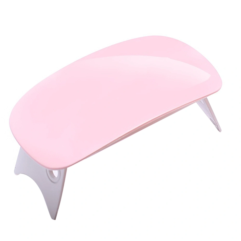 6W Professional Nail Dryer Gel Polish Light Foldable UV Nail Light Nail Polish Curing Gel LED DryerPink Split