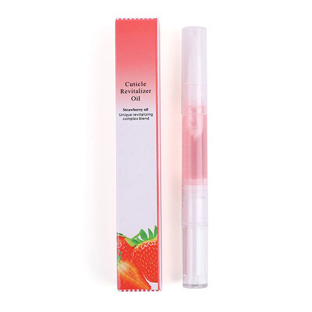 Cuticle Revitalizer Oil Natural Fragrance Nail Supplies Nutrition Pen Nail Isolation Oil PenStrawberry