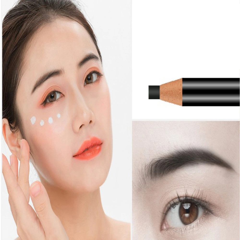 Eyebrow Pencil Multi Color Waterproof Sweatproof Non Fading Natural Durable Pull Cord Peel Off Eyebrow PencilBlack