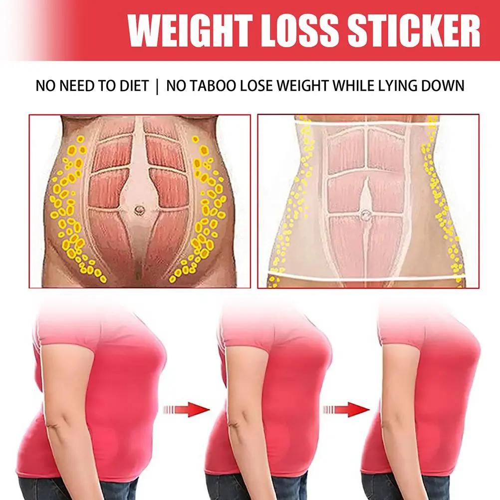 60Pcs Weight Loss Navel Sticker Slim Detox Adhesive Sheet Fat Burning Slimming Patch