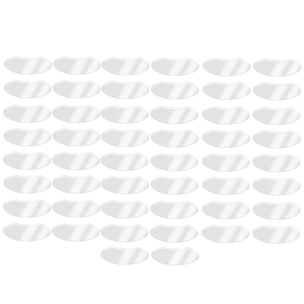 50pcs Disposable Face Visors Transparent Protective Shower Visors for Eyeliner Eyebrow Tattooing Eyelash Extension Hair Spray