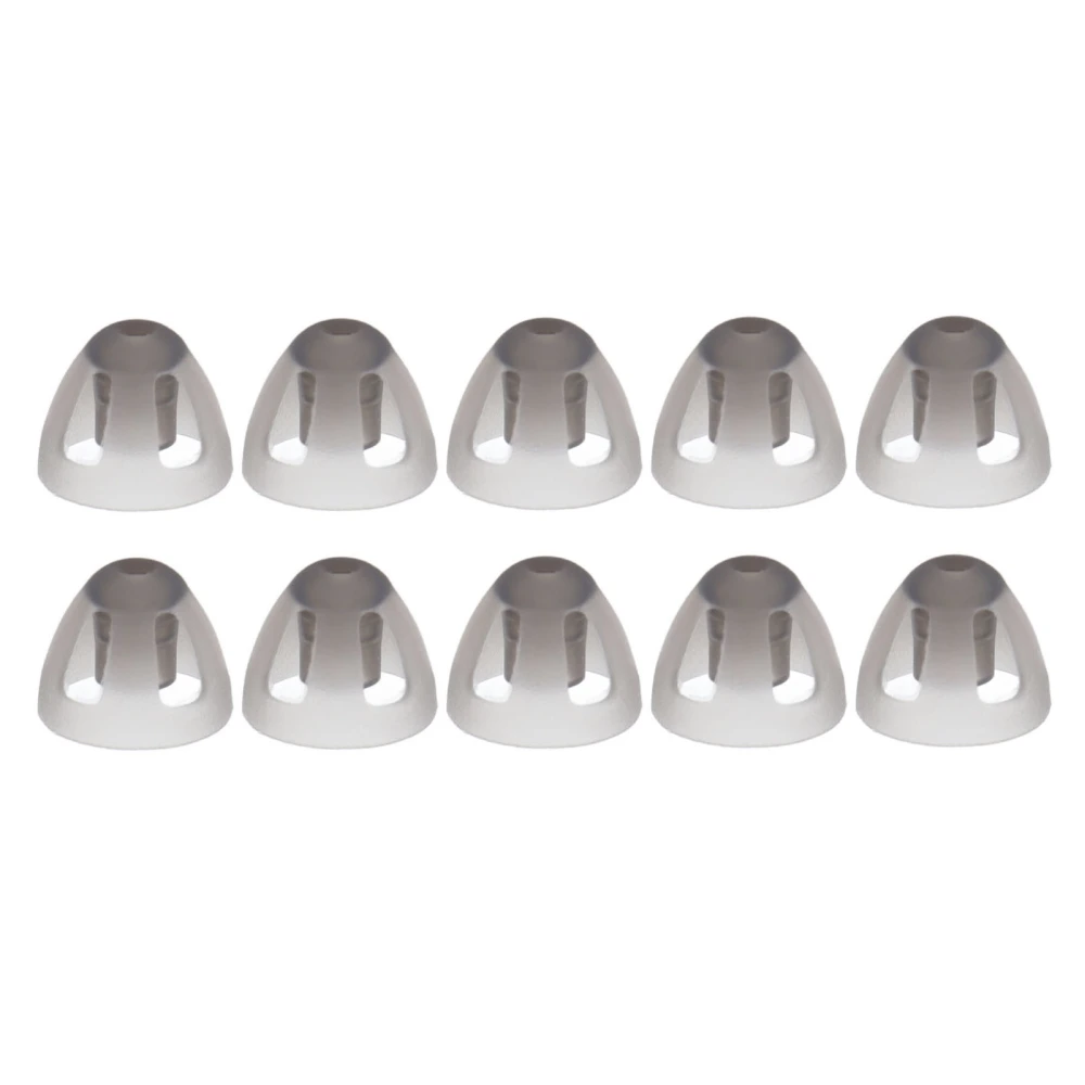 10 Pcs Hearing Aids Dome Soft Open Domes Black Layer Replacements Eartip for The Elderly The Hearing Impairments PeopleMedium 8mm/0.31in