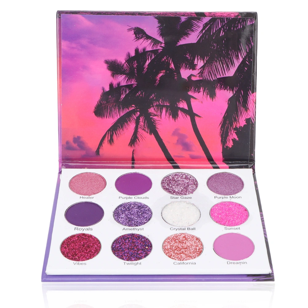 Eye Shadow DIY Makeup 12 Color 12g/0.4oz Portable Safe Reliable Eyeshadow Kit for Women