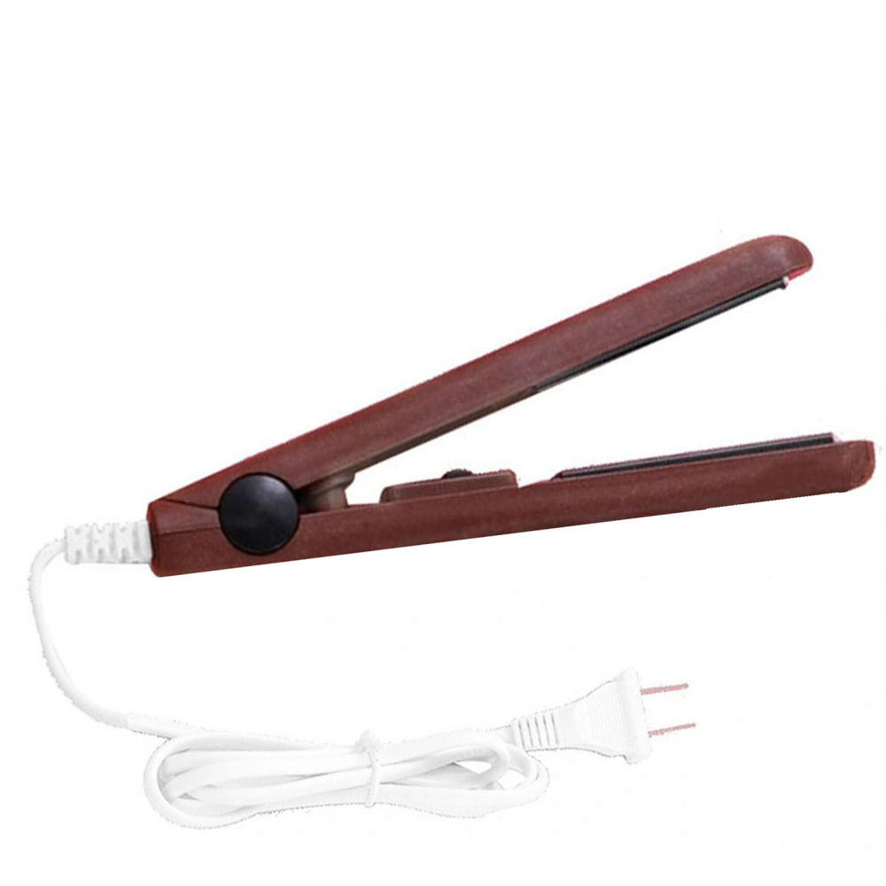 Curling Iron Professional Portable Fast Heating Hair Straightener Curler Hair Styling ToolCoffee