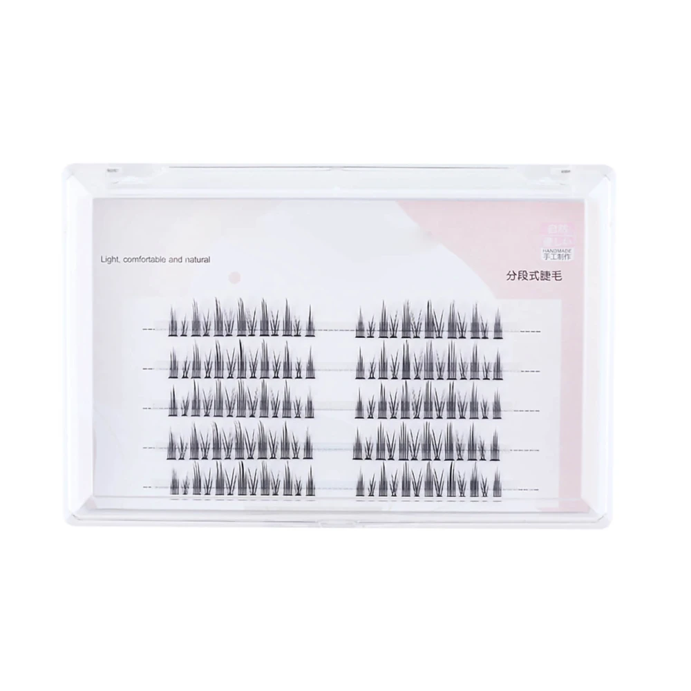 False Eyelashes Natural Look Segmented Fake Lashes for Birthday Party Date WeddingSegmented 5 Rows