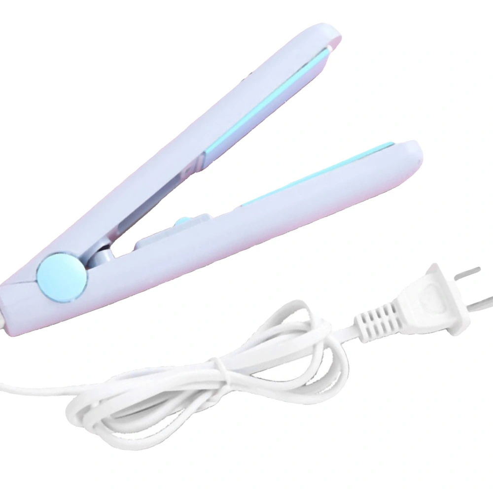 Curling Iron Professional Portable Fast Heating Hair Straightener Curler Hair Styling ToolBlue