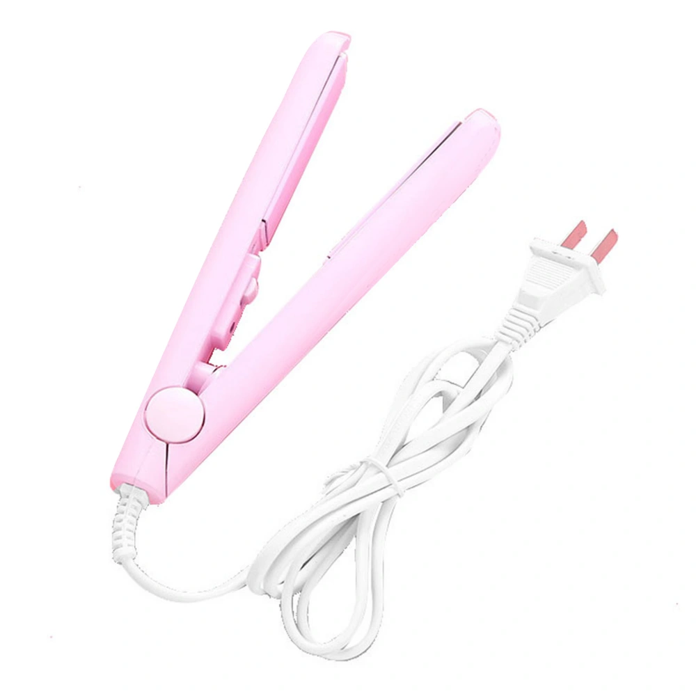 Curling Iron Professional Portable Fast Heating Hair Straightener Curler Hair Styling ToolPink