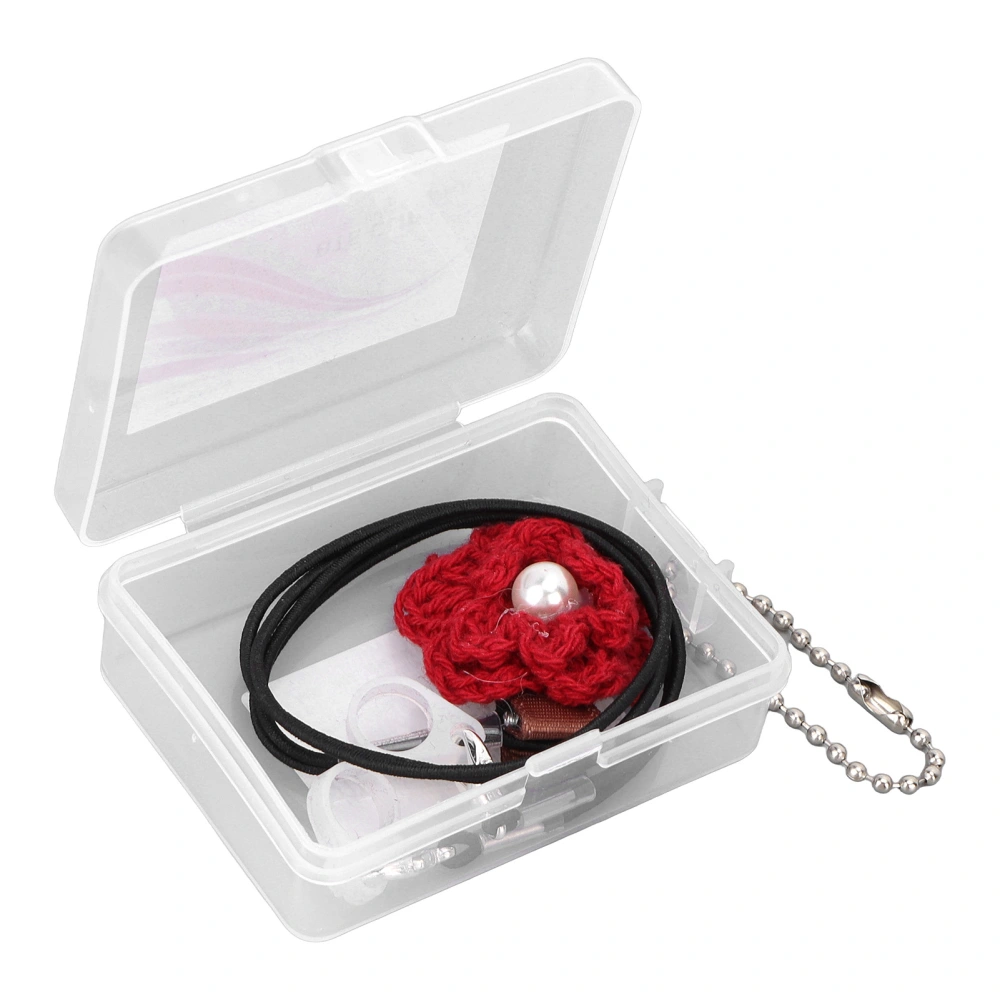 Hearing Aid Holder One Sided Red Hook Flower Anti Lost Fashionable Design Widely Used Hearing Aid Clips with Straps