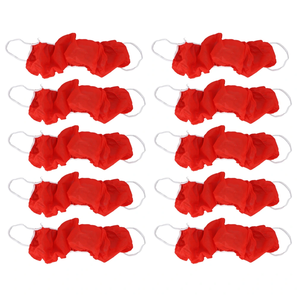 10pcs Disposable Bra Red Portable Ventilate Travelling Spa Massage Bra for Daily Use