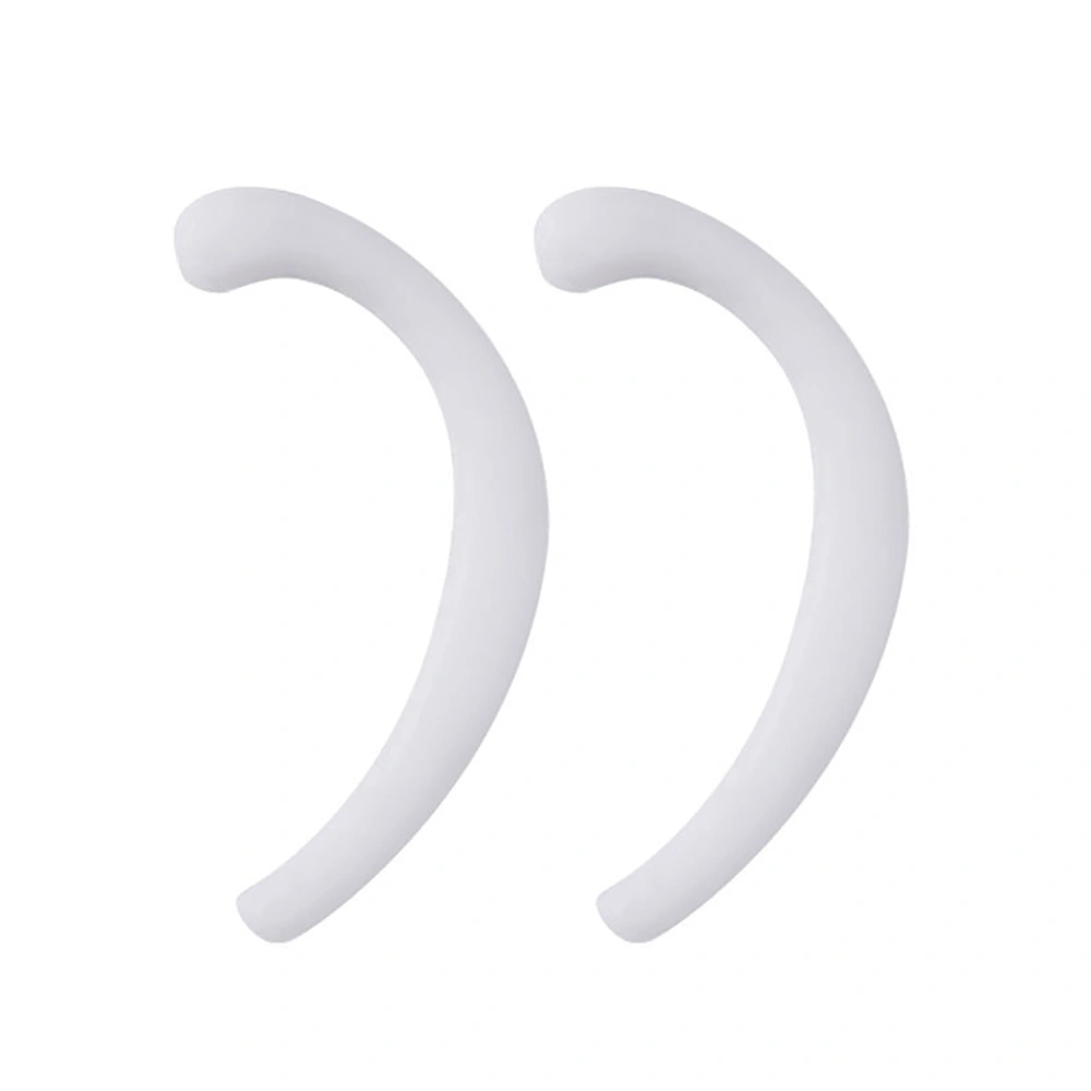 Silicone Extending Hook Reusable Pain Relief Ear Hook for Relieving Long Time WearingWhite