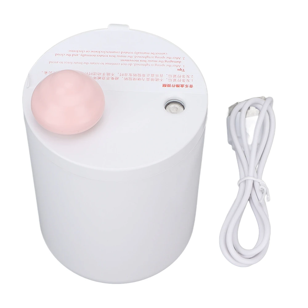 Desk Humidifier 280ml Music Box Nano Mist Moisturize Skin Noise Reduction Continuous Intermittent Mode USB Humidifier