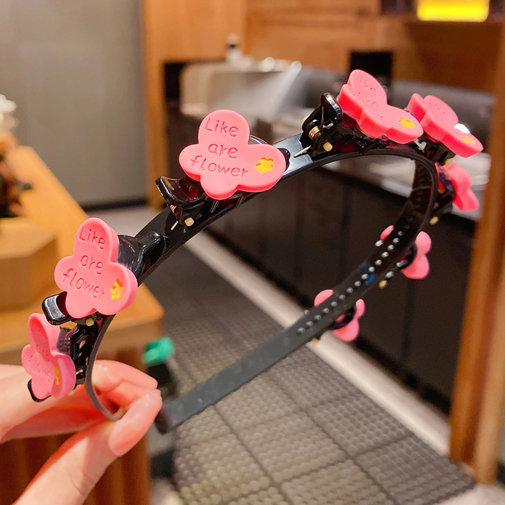 Girls Headband Children Cute Exquisite Pendant Hairband Hair Hoop for Travel Daily LifePink Butterfly