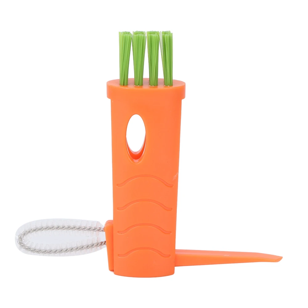 5pcs Razor Cleaning Brush Multi Purpose Portable Nylon Hair Shaver Cleaner Brush for Cup Plate Orange