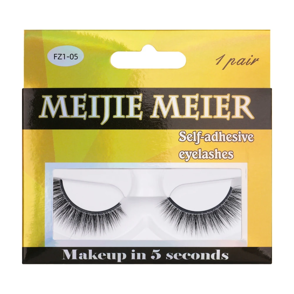 False Eyelashes Self Adhesive Natural Glue Free Easy Removal Fake Eyelashes for MakeupFZ1-05