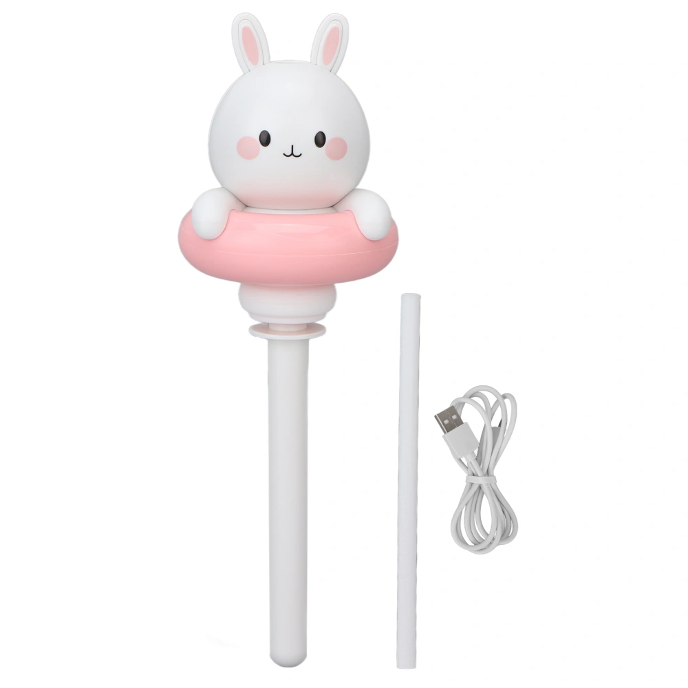 Portable Humidifier Spray Timing Function Cute Cartoon Pink Bunny Design Intelligent Anti Dry Burning Mist Humidifier