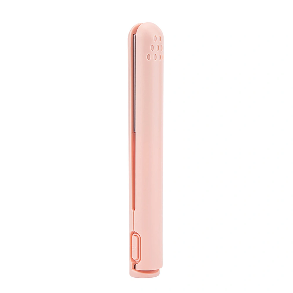 Hair Curler USB Mini Portable Hair Straightener Hair Styling Tool for Dry Hair Rose 10W