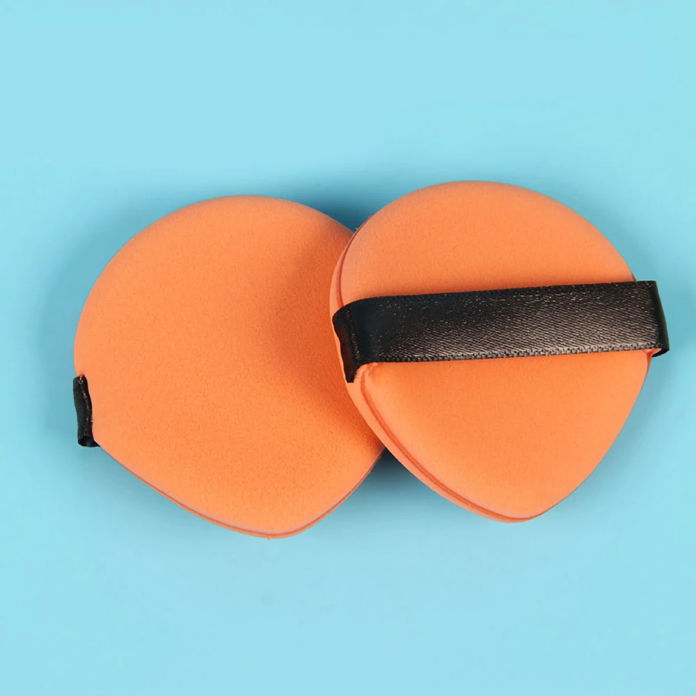 Powder Puff Face Soft Dual Sided Cushion Puff Cosmetic Puff Sponge Powder Wet Dry Makeup ToolOrange Drop Shaped