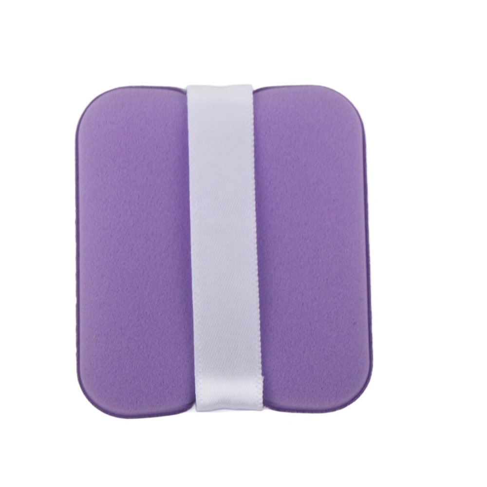 Powder Puff Face Soft Dual Sided Cushion Puff Cosmetic Puff Sponge Powder Wet Dry Makeup ToolLight Purple Rectangle