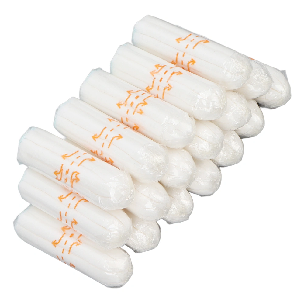 18pcs Super Absorbency Tampons Pure Cotton Leakproof Tampons for Swimming Shopping Sports Working