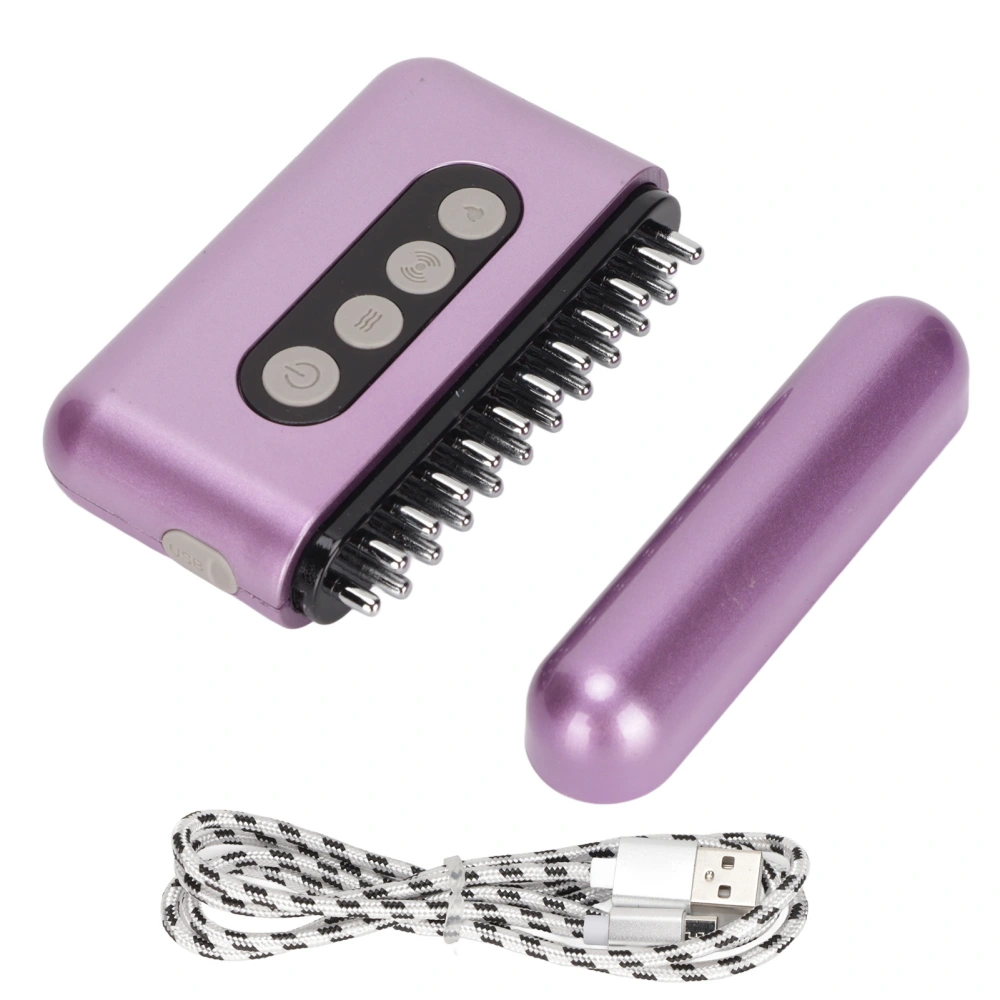 5 Gears Electric Scraping Massage Brush Rechargeable Heating Meridian Brush for Household