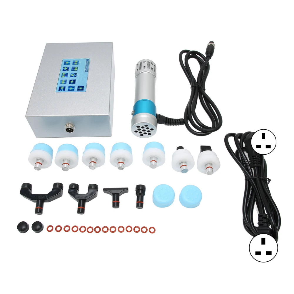 Mutifunctional Extracorporeal Shockwave Machine Deep Massage ED Therapy Instrument 100‑240VUK Plug