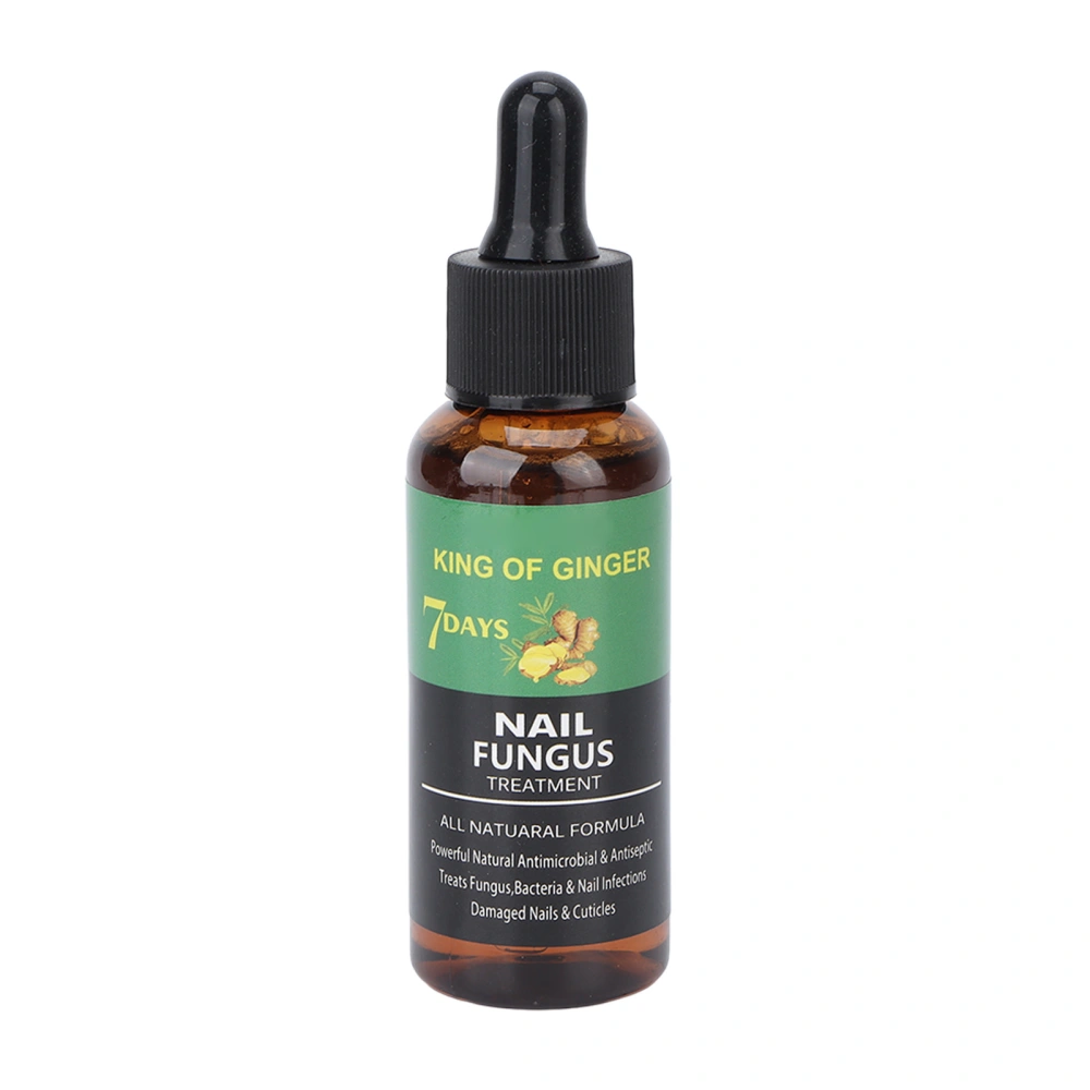 Herb Ginger Fingernail Toenail Repairing Liquid Nail Care Oil for Brittle Crack Toenail 50ml