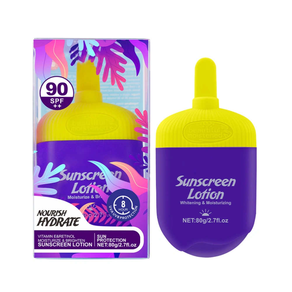 Vitamin E Sunscreen Lotion UV Protection Sunscreen Moisturizing Refreshing Non Greasy Sunscreen