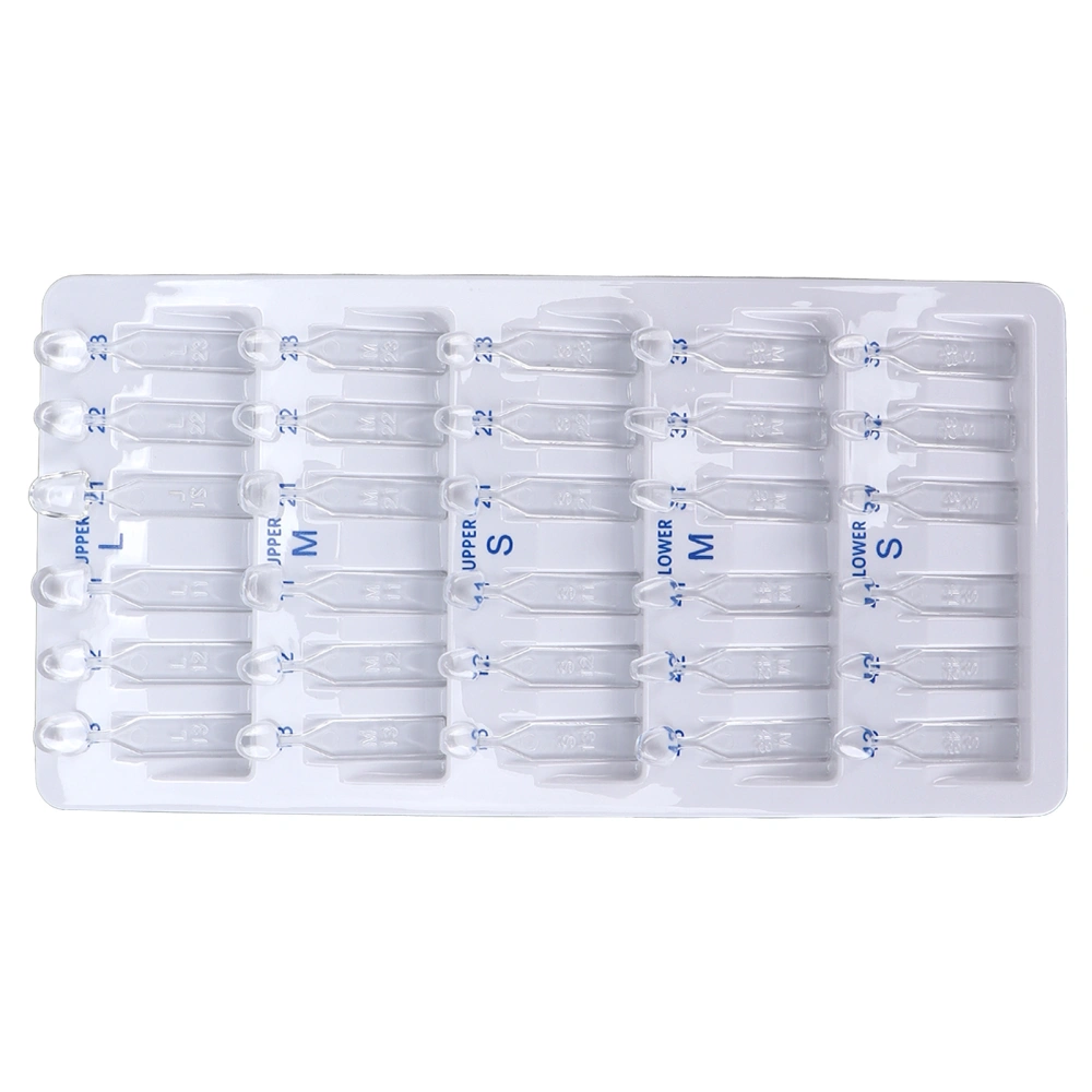 30Pcs Tooth Replacement Kit Whitening High Temperature Resistance Plastic Tooth Veneer for Home Dental Hospital